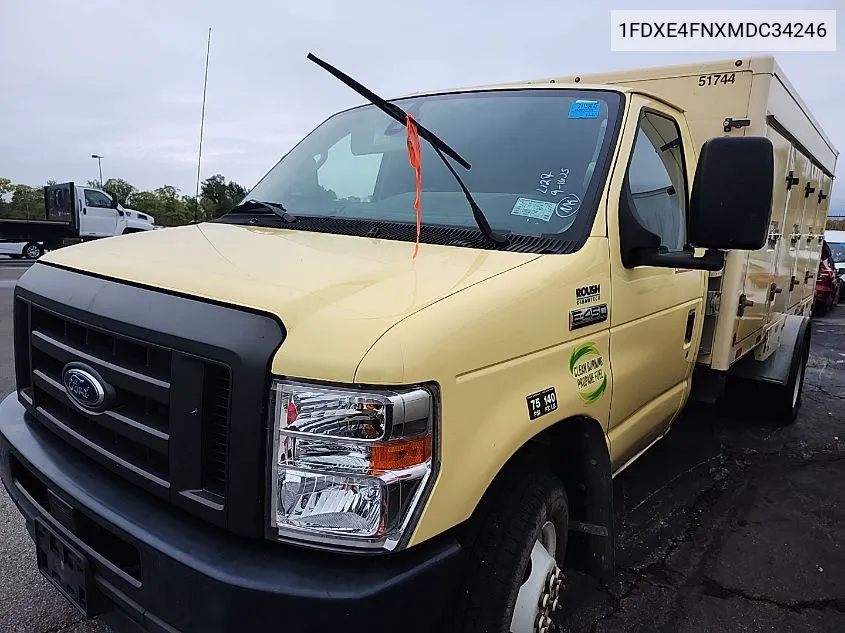 2021 Ford E-450 Cutaway VIN: 1FDXE4FNXMDC34246 Lot: 40599759