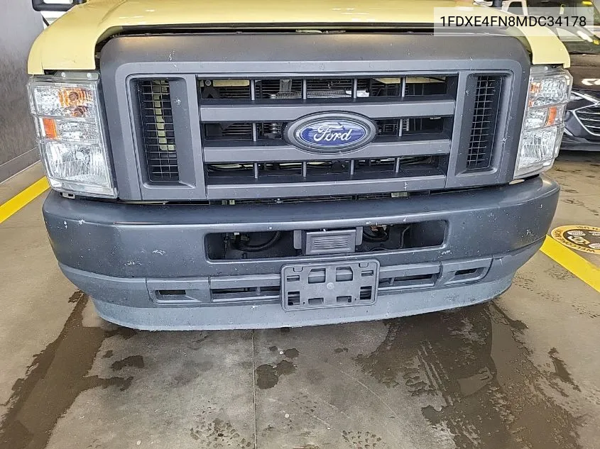 2021 Ford E-450 Cutaway VIN: 1FDXE4FN8MDC34178 Lot: 40637694