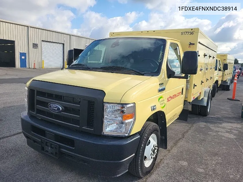 2022 Ford E-450 Cutaway VIN: 1FDXE4FNXNDC38914 Lot: 40417913