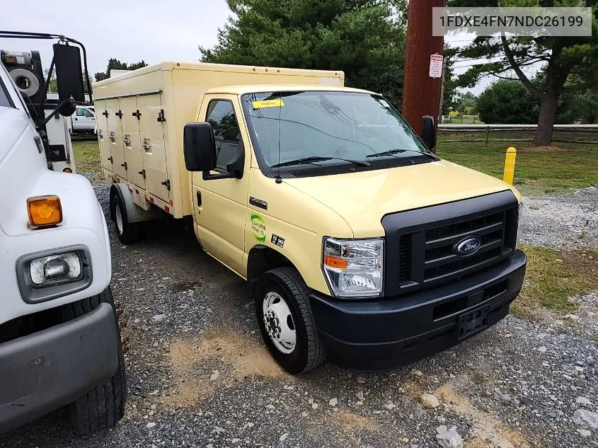 2022 Ford E-450 Cutaway VIN: 1FDXE4FN7NDC26199 Lot: 40539568