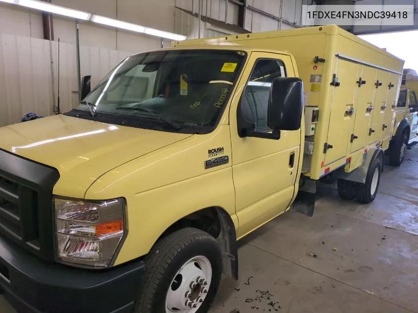 2022 Ford E-450 Cutaway VIN: 1FDXE4FN3NDC39418 Lot: 40593075