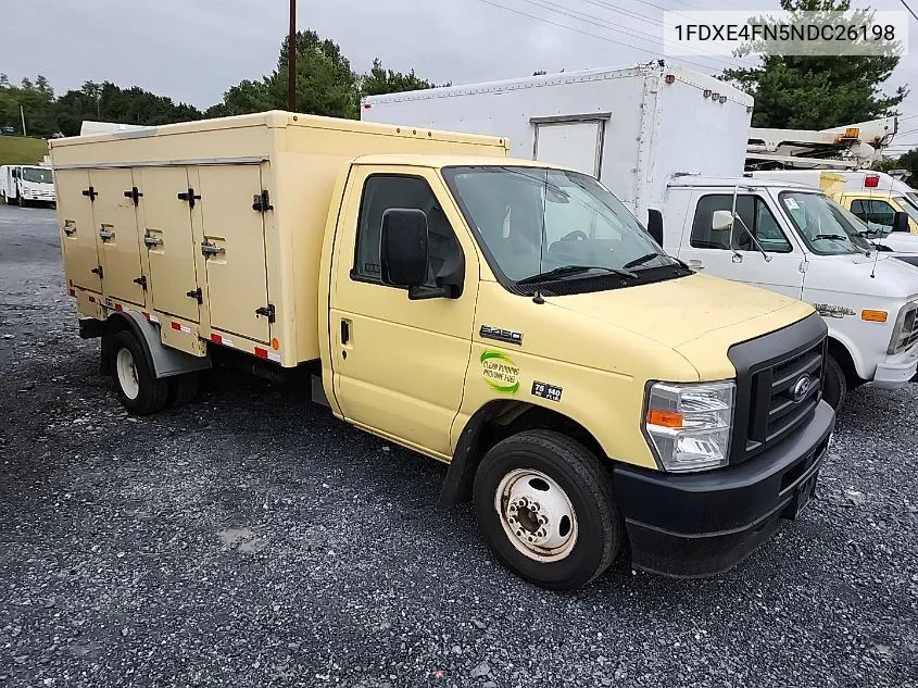 2022 Ford E-450 Cutaway VIN: 1FDXE4FN5NDC26198 Lot: 40637707