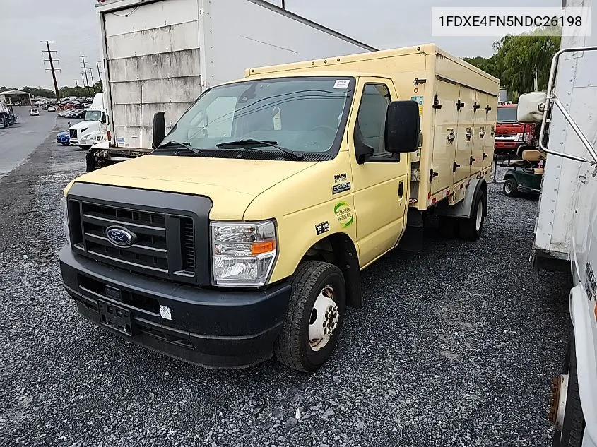 2022 Ford E-450 Cutaway VIN: 1FDXE4FN5NDC26198 Lot: 40637707