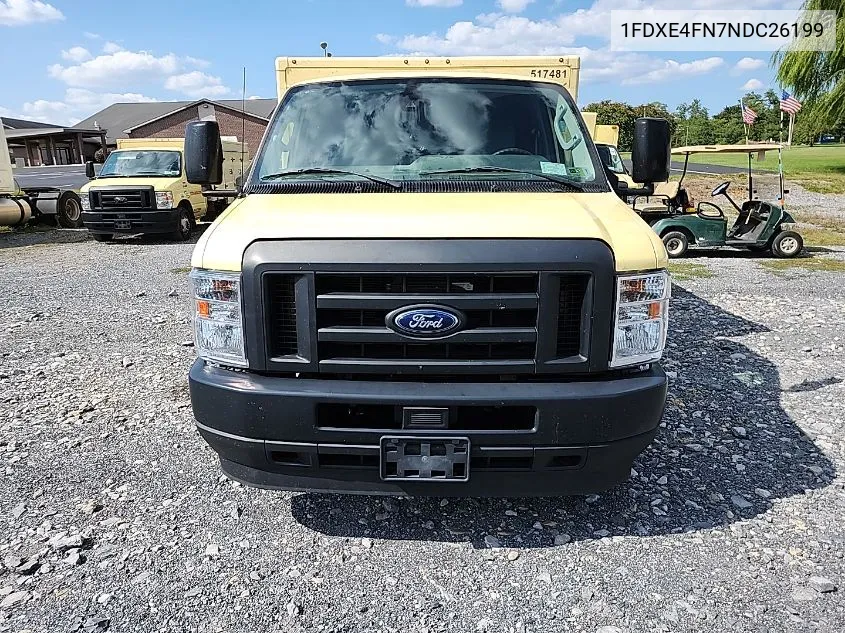 2022 Ford E-450 Cutaway VIN: 1FDXE4FN7NDC26199 Lot: 40650231