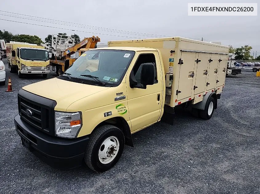 2022 Ford E-450 Cutaway VIN: 1FDXE4FNXNDC26200 Lot: 40709447