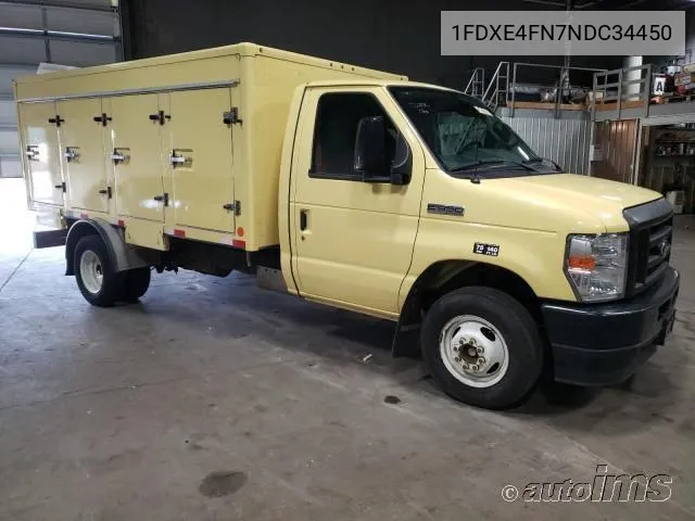 1FDXE4FN7NDC34450 2022 Ford E450 Super Duty Refrigerated Truck