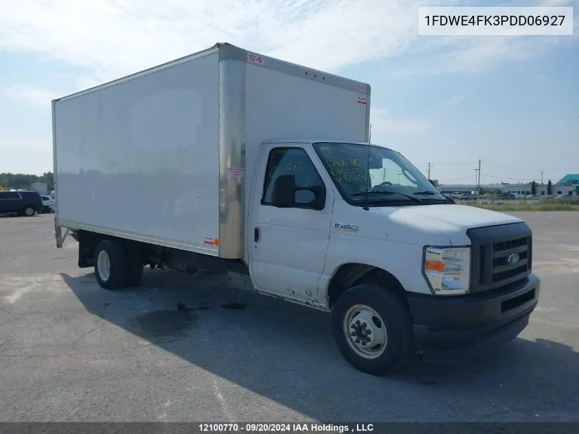 2023 Ford Econoline E450 Super Duty Cutaway Van VIN: 1FDWE4FK3PDD06927 Lot: 12100770