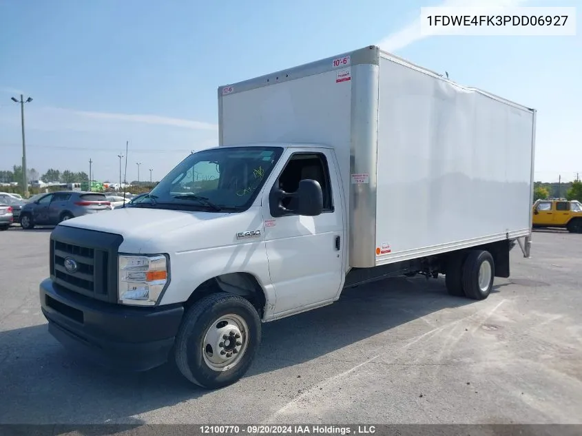 2023 Ford Econoline E450 Super Duty Cutaway Van VIN: 1FDWE4FK3PDD06927 Lot: 12100770