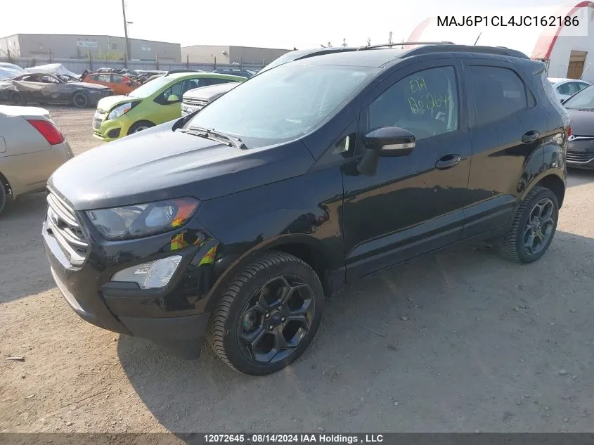 2018 Ford Ecosport Ses VIN: MAJ6P1CL4JC162186 Lot: 12072645