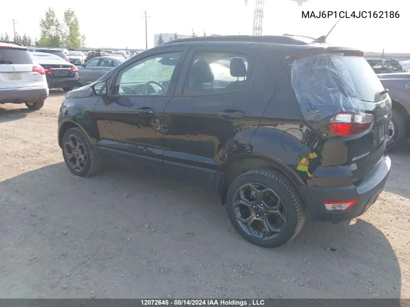 2018 Ford Ecosport Ses VIN: MAJ6P1CL4JC162186 Lot: 12072645