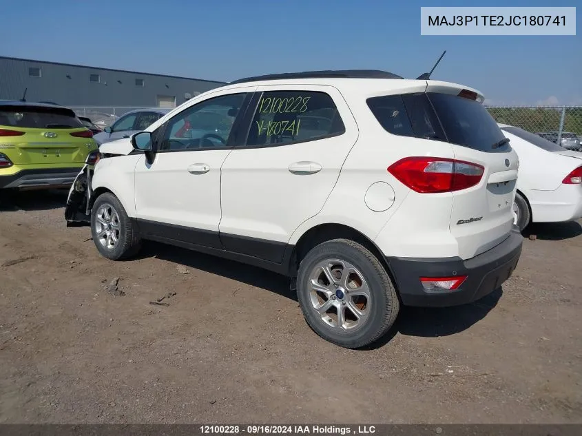 MAJ3P1TE2JC180741 2018 Ford Ecosport Se