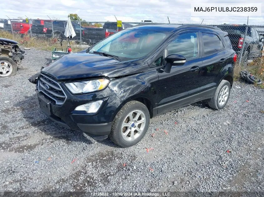 2018 Ford Ecosport Se VIN: MAJ6P1UL8JC238359 Lot: 12125822