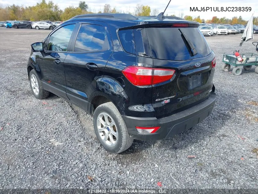 2018 Ford Ecosport Se VIN: MAJ6P1UL8JC238359 Lot: 12125822