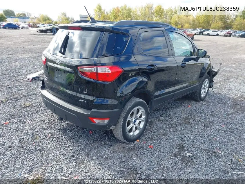 2018 Ford Ecosport Se VIN: MAJ6P1UL8JC238359 Lot: 12125822