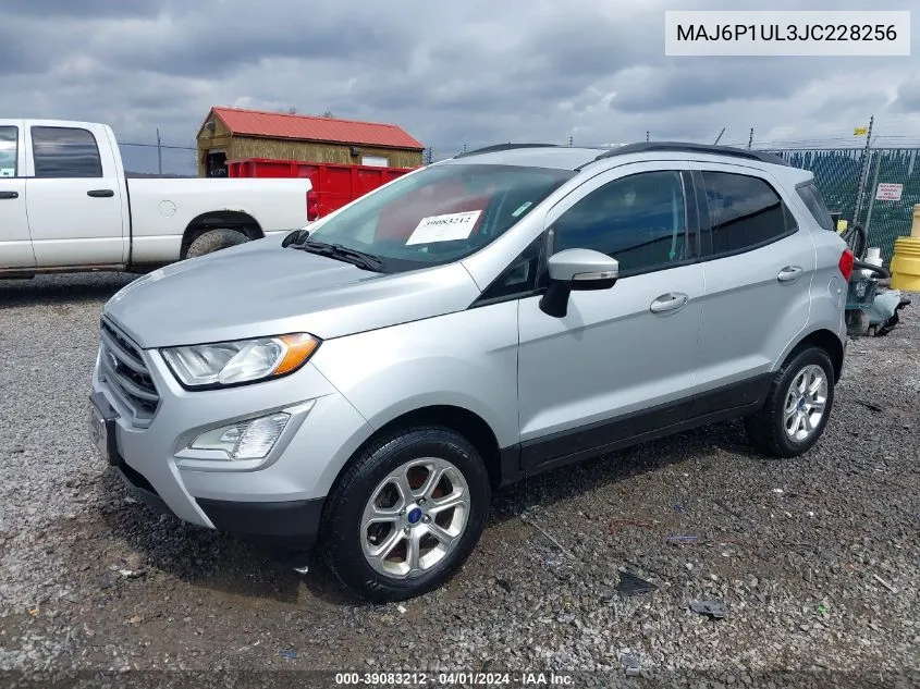 2018 Ford Ecosport Se VIN: MAJ6P1UL3JC228256 Lot: 39083212