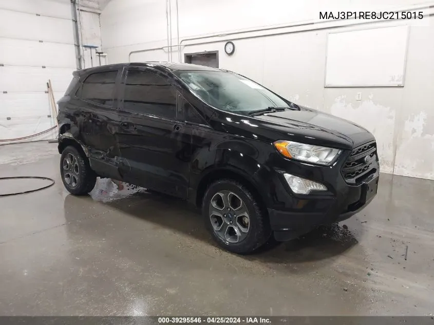 2018 Ford Ecosport S VIN: MAJ3P1RE8JC215015 Lot: 39295546