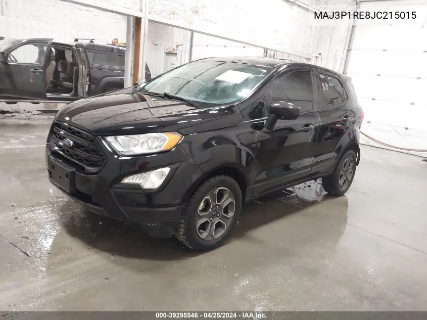 2018 Ford Ecosport S VIN: MAJ3P1RE8JC215015 Lot: 39295546