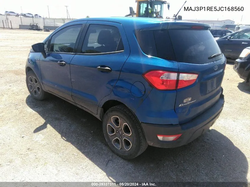 MAJ3P1RE5JC168560 2018 Ford Ecosport S