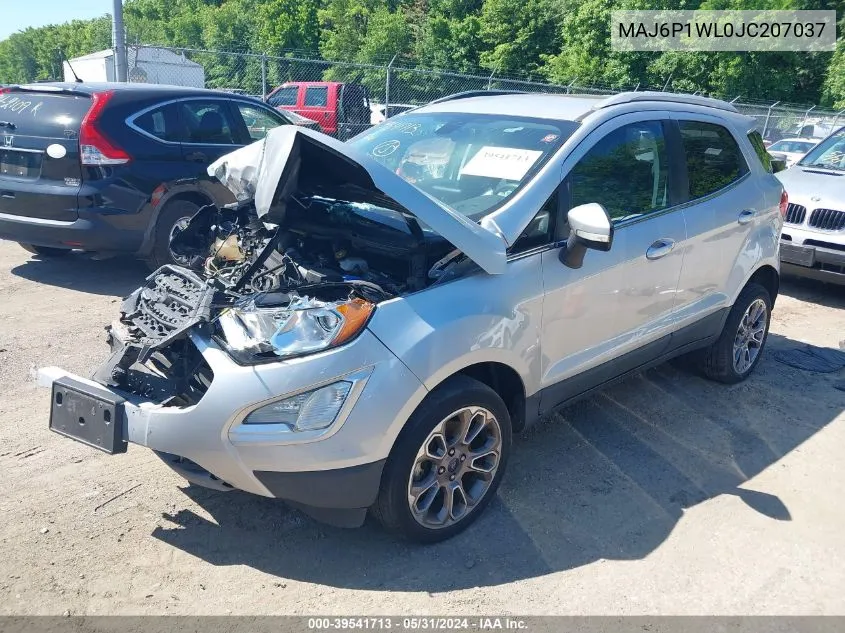 2018 Ford Ecosport Titanium VIN: MAJ6P1WL0JC207037 Lot: 39541713