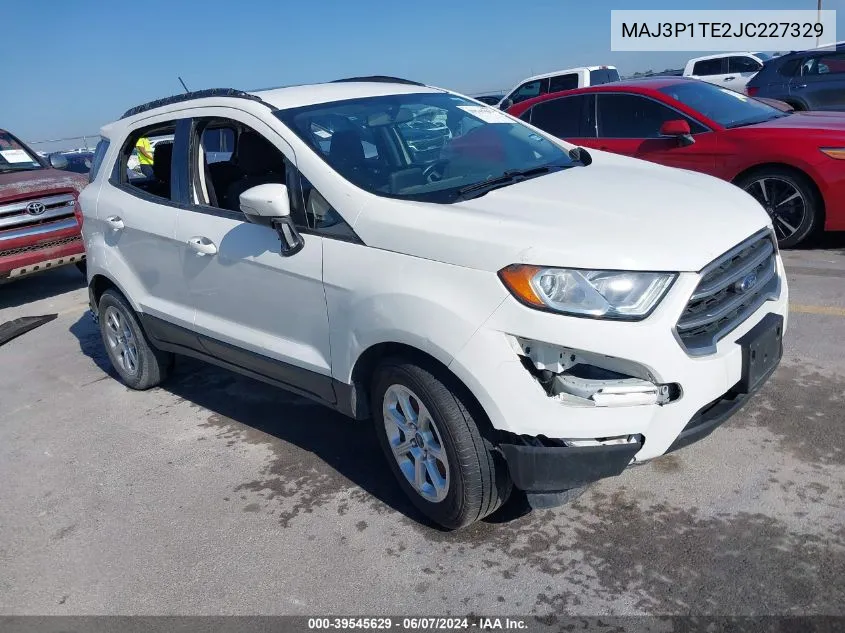 MAJ3P1TE2JC227329 2018 Ford Ecosport Se