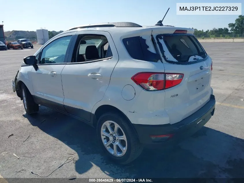 MAJ3P1TE2JC227329 2018 Ford Ecosport Se