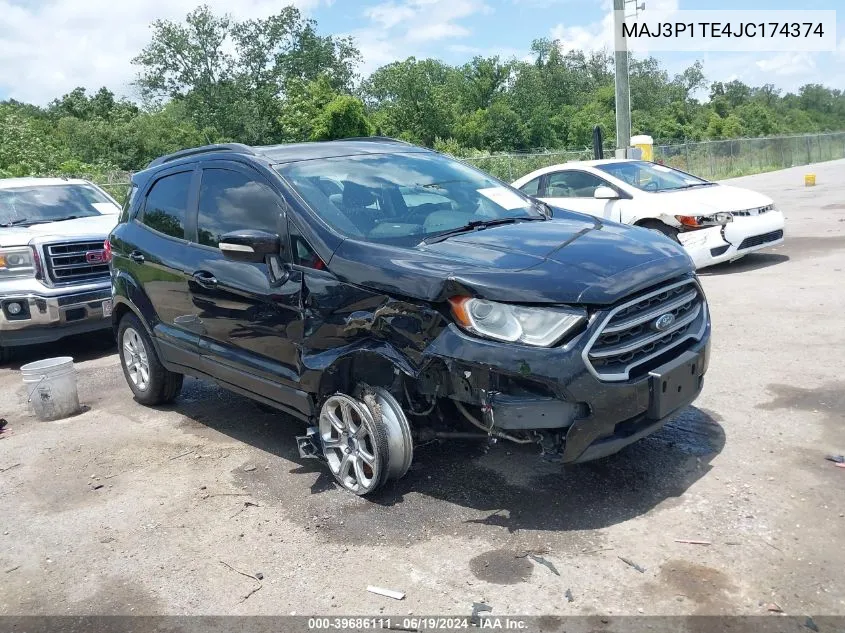 2018 Ford Ecosport Se VIN: MAJ3P1TE4JC174374 Lot: 39686111