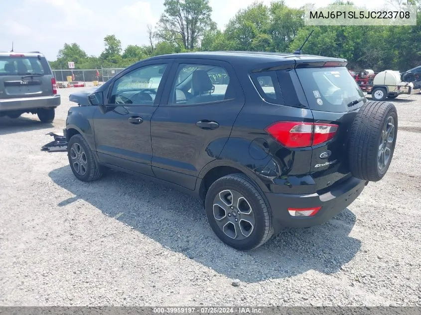 MAJ6P1SL5JC223708 2018 Ford Ecosport S