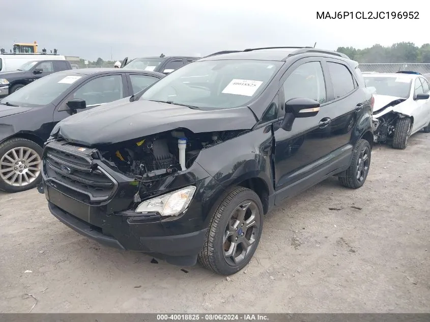 2018 Ford Ecosport Ses VIN: MAJ6P1CL2JC196952 Lot: 40018825