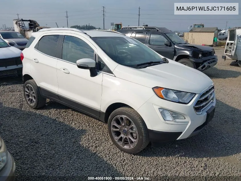 MAJ6P1WL5JC171605 2018 Ford Ecosport Titanium