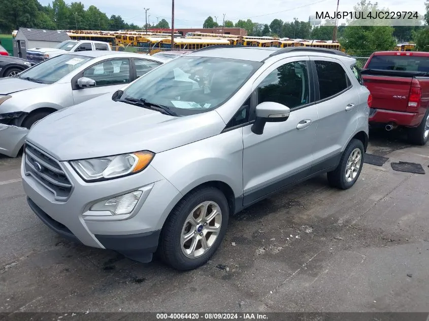 2018 Ford Ecosport Se VIN: MAJ6P1UL4JC229724 Lot: 40064420