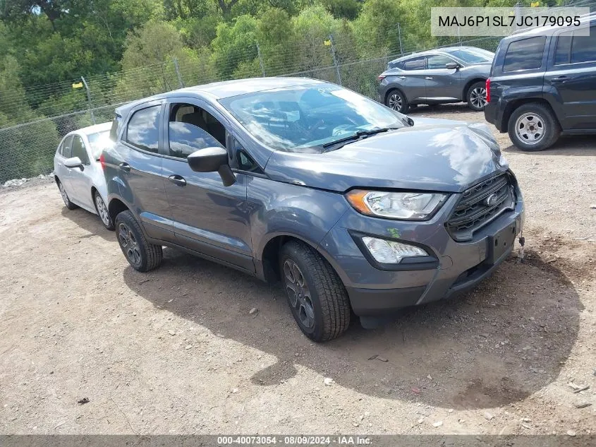 2018 Ford Ecosport S VIN: MAJ6P1SL7JC179095 Lot: 40073054