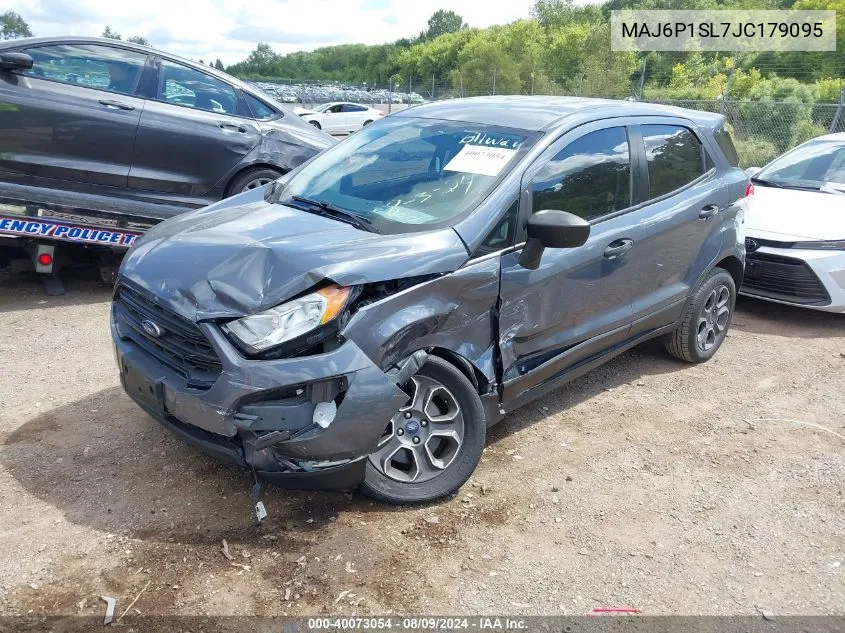 2018 Ford Ecosport S VIN: MAJ6P1SL7JC179095 Lot: 40073054