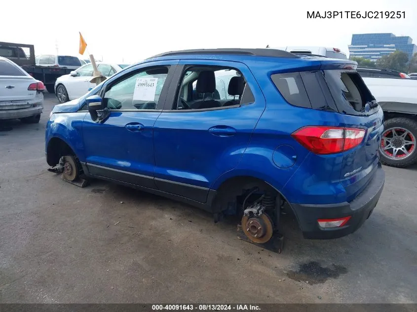 MAJ3P1TE6JC219251 2018 Ford Ecosport Se