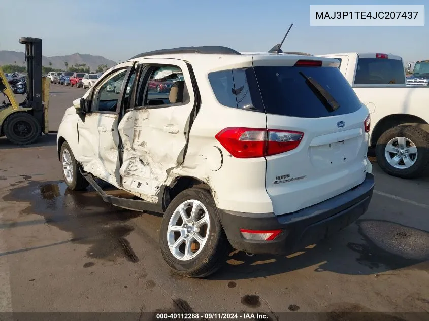 2018 Ford Ecosport Se VIN: MAJ3P1TE4JC207437 Lot: 40112288