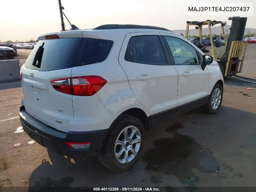 MAJ3P1TE4JC207437 2018 Ford Ecosport Se