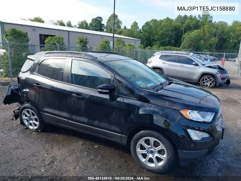 2018 Ford Ecosport Se VIN: MAJ3P1TE5JC158880 Lot: 40134518