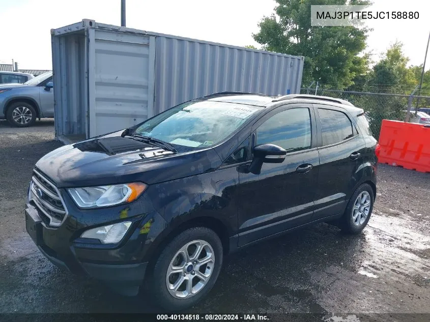 2018 Ford Ecosport Se VIN: MAJ3P1TE5JC158880 Lot: 40134518