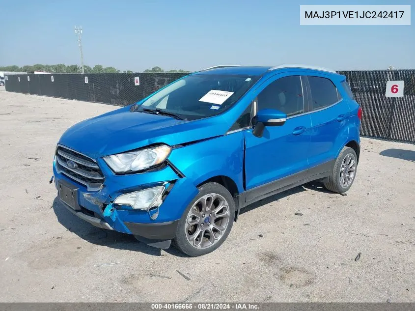 MAJ3P1VE1JC242417 2018 Ford Ecosport Titanium