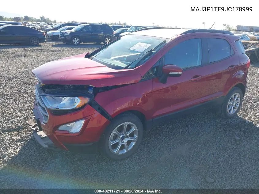 2018 Ford Ecosport Se VIN: MAJ3P1TE9JC178999 Lot: 40211721