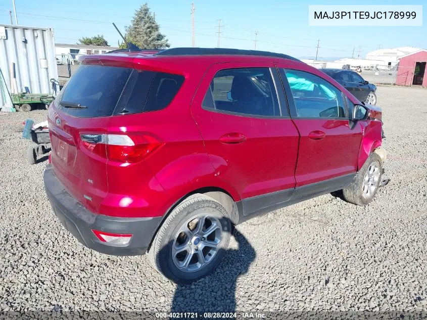 MAJ3P1TE9JC178999 2018 Ford Ecosport Se