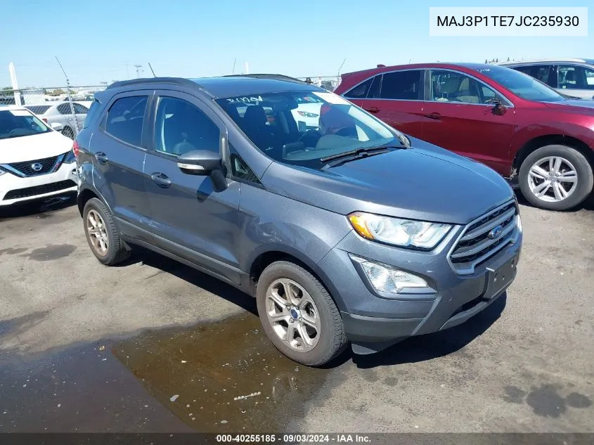 2018 Ford Ecosport Se VIN: MAJ3P1TE7JC235930 Lot: 40255185