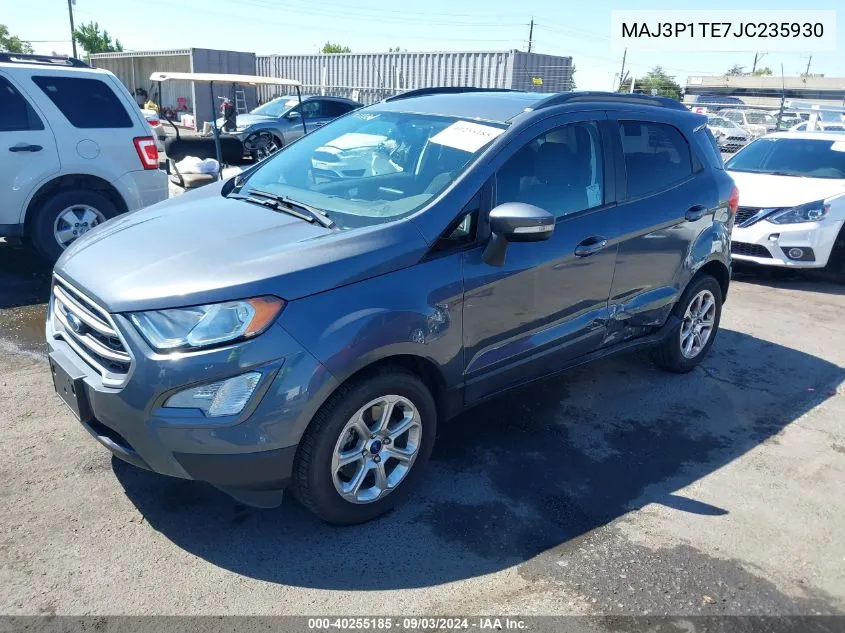 2018 Ford Ecosport Se VIN: MAJ3P1TE7JC235930 Lot: 40255185