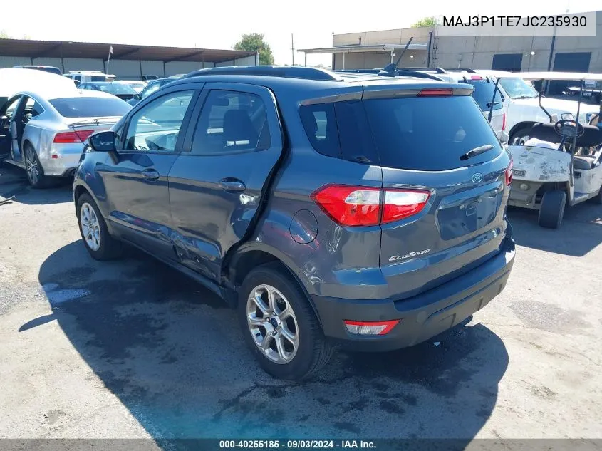 2018 Ford Ecosport Se VIN: MAJ3P1TE7JC235930 Lot: 40255185