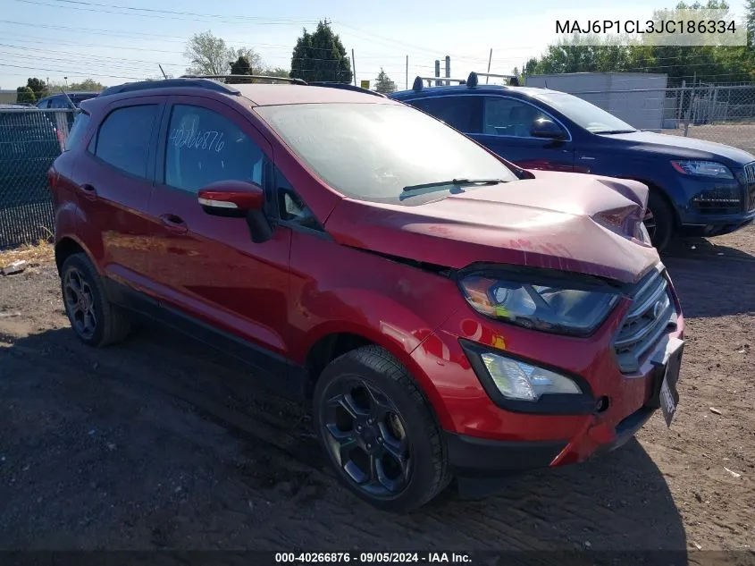 2018 Ford Ecosport Ses VIN: MAJ6P1CL3JC186334 Lot: 40266876