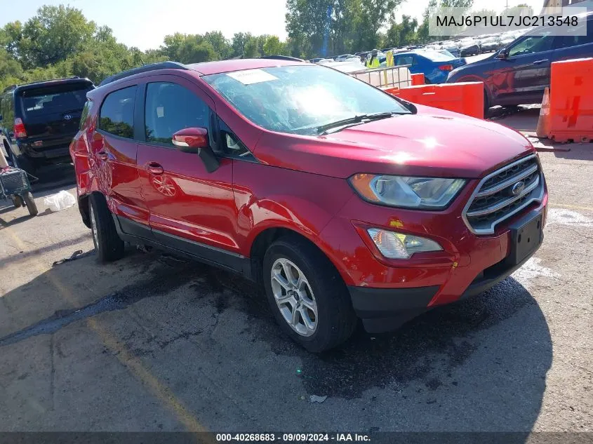 2018 Ford Ecosport Se VIN: MAJ6P1UL7JC213548 Lot: 40268683