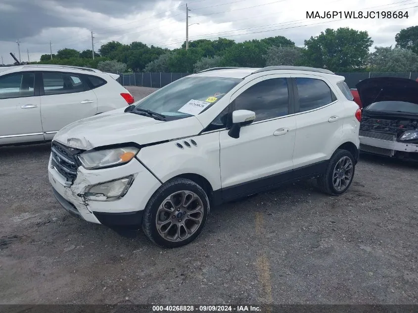 2018 Ford Ecosport Titanium VIN: MAJ6P1WL8JC198684 Lot: 40268828