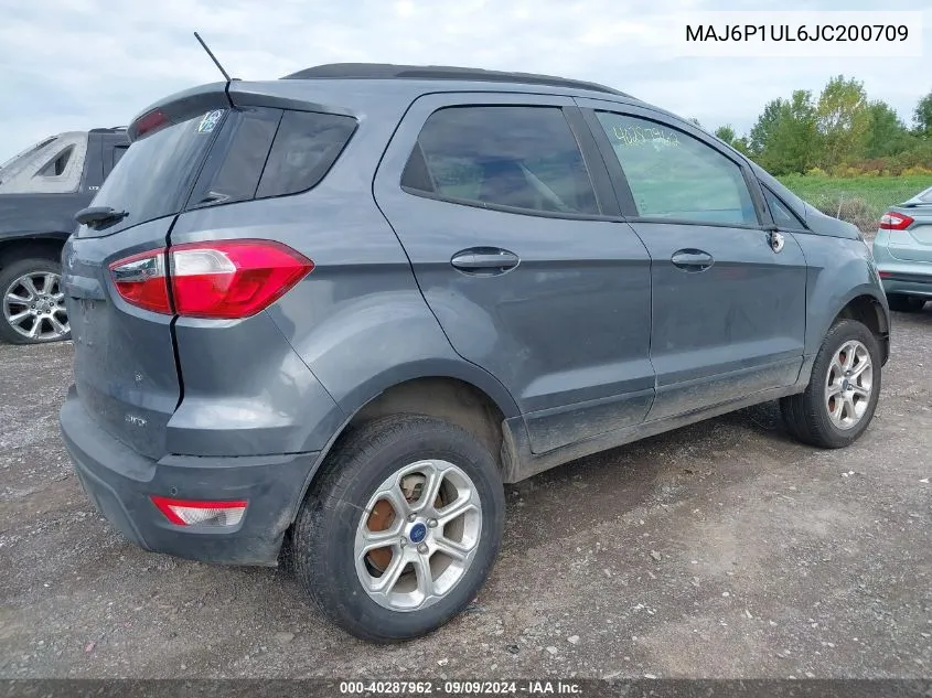 2018 Ford Ecosport Se VIN: MAJ6P1UL6JC200709 Lot: 40287962