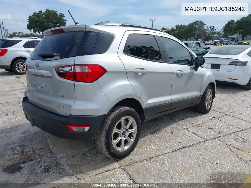 2018 Ford Ecosport Se VIN: MAJ3P1TE9JC185242 Lot: 40288460