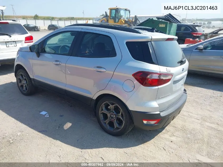 2018 Ford Ecosport Ses VIN: MAJ6P1CL3JC201463 Lot: 40307862