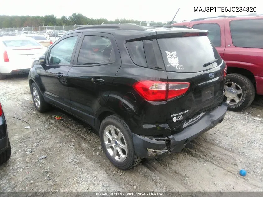 2018 Ford Ecosport Se VIN: MAJ3P1TE6JC234820 Lot: 40347114